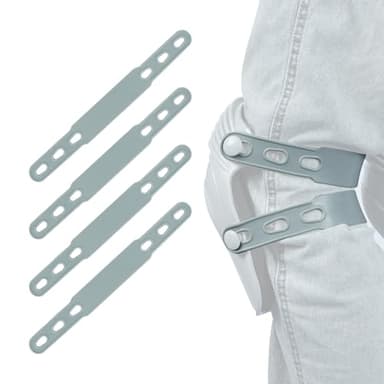 KUNN Rubber Straps for Knee Pads, Replacement Straps for Knee Pads, Set of 4, Grey