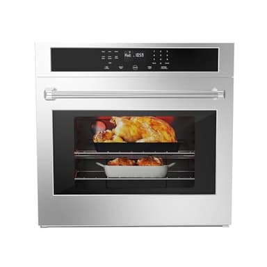 30 Inch Electric Wall Oven, 4.8 Cu.ft Built-in Single Convection Oven with Self-Cleaning, Broil, Bake, Safety Lock, LED Touch Control for Kitchen Cabinet