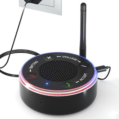 Big Button Cell Phone Alert Ringer Amplifier & Light for The Seniors Elderly, Hearing Impaired, External Ringer for iPhone & Android Mobile Phones - Can Answer Calls - Loud Ring & LED Flash