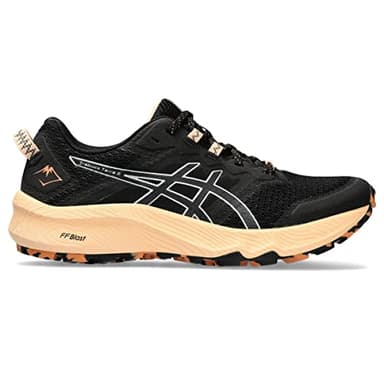 ASICS Women's Trabuco Terra 2 Shoes, 8.5, Black/Pure Silver