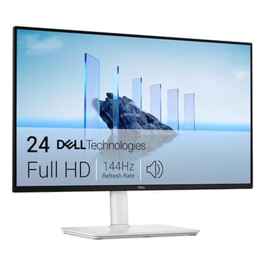 Dell 24 Plus Monitor - S2425HSM - 23.8-inch FHD (1920x1080) 144Hz 1ms Display, 2 x 3W Speakers, HDMI Connectivity, Height/Tilt/Pivot/Swivel Adjustability, AMD FreeSync - Ash White