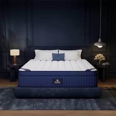 SUAYEA Twin XL Mattresses, 12 Inch Twin XL Mattress in a Box, Medium Pocket Spring and Gel Memory Foam Hybrid Mattress for Superior Comfort, Pressure Relief, Strong Edge Support, CertiPUR-US certified