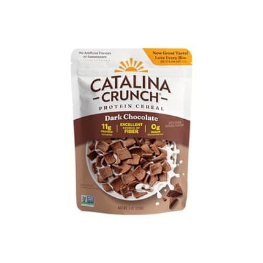 Catalina Crunch Protein Cereal - Sugar Free Breakfast Cereal with 11g of Protein - Gluten Free - Dark Chocolate - 9 oz. Bag (Pack of 1)