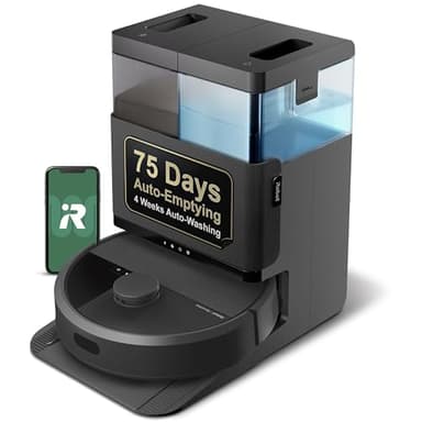 iRobot Roomba Plus 405 (G181) Combo Robot Vacuum & Mop with AutoWash Dock - Amazon Exclusive, Dual Spinning Mop Pads, Self-Empties for 75 Days, Intense Suction, Pad Washing & Drying, Pad-Lift, LiDAR