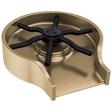 Delta Brushed Gold Metal Glass Rinser for Kitchen Sink, Cup Washer for Sink, Bottle Washer, Champagne Bronze GR250-CZ