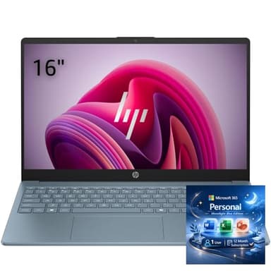 HP Ultrabook 15.6" Laptop, 1.2TB Storage, Microsoft 365 Included, Intel 13th 4-Core | 1TB OneDrive, 128GB UFS, no Mouse, Moonlight Blue
