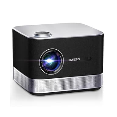 3-in-1 Projector 4K Supported, AURZEN BOOM 3 Smart Projector with WiFi and Bluetooth, 3D DoIby Audio & 36W Speakers, Auto Focus & Keystone, Built in NetfIix App 500 ANSI Home Outdoor proyector, Black