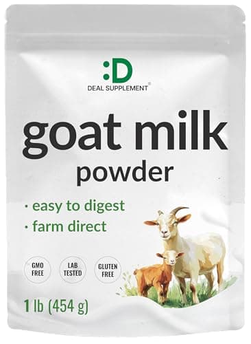 Goat Milk Powder, 1lb – Natural Grass Fed Source from Australia – Farm Direct – Easy to Digest – Powdered Goat Milk Formula for Drinks, Baking & Cooking – Non-GMO, Filler Free, Pet Friendly