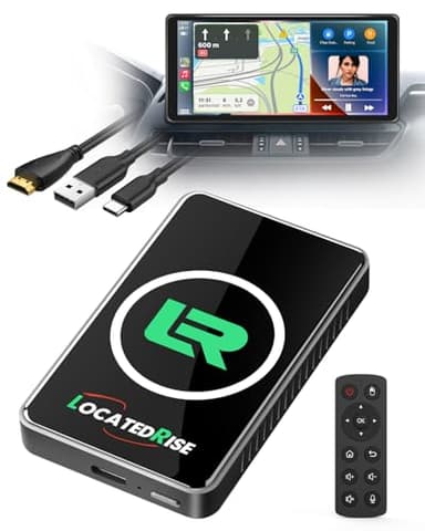 Locatedrise Magic Box 2026 Upgrade Edition (Built-in Cooling Fan) Wireless CarPlay Adapter & Android Auto Wireless Adapter, Stream Netflix, YouTube, for Cars with OEM Wired CarPlay/Android Auto