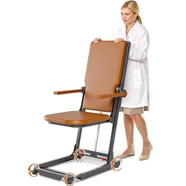 Jaioyios Electric Chair Lift Indoor Movable Floor Lift for Elderly Falls, Lift Chair Devices to Lift Elderly Off Floor with 4 Wheels, Max Capacity 400 Lbs