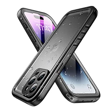 SPORTLINK for iPhone 14 Pro Max Waterproof Case - Built-in Shockproof Dustproof Screen Protector - IP68 Underwater/Military Dropproof/Full Body Protection/Cover for iPhone 14 Pro Max (6.7 Inch Black)