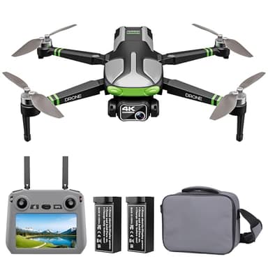 GPS Drones with Camera for Adults 4K, 100-Min Flight Time, 5.7" FPV Screen, Long Range Video Transmission, RC Quadcopter, GPS Follow, Auto Return, Beginner Mode, Foldable RC Drones with 2 Batteries