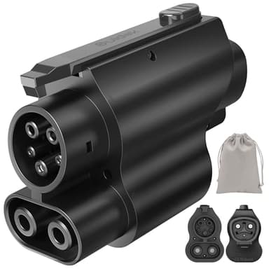 SUIDEK Tesla Supercharger NACS to CCS Adapter,250kW Fast Charger, NACS to CCS1 for V1/V2/V3/V4 NACS Charging Stations, Tesla to CCS Charger Adapter Compatible with Ford, Rivian, GM EVs