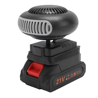 Generic Car Heater Fan Portable Heater Car Window Defroster with Battery Charger,1500mAh Battery Powered Space Heater for Small Areas with Anti Tilt Design Safe for Cars Office Indoor(with battery)