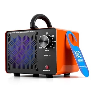 HHGM 198,000mg/h Dual-Fan Ozone Machine Generator High Capacity Ozone Odor Eliminator Odor Removal Air Purifier Ionizer & Deodorizer for Car, Home, Smoke, Pets, Industrial, Basement, Commercial