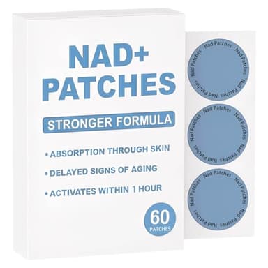 NAD Patches for Women | 60 Count | NAD+ Patch for Anti-Aging and Wellness Support | with CoQ10, Nicotinamide, Vitamin C, Biotin | 60 Day Supply (1)
