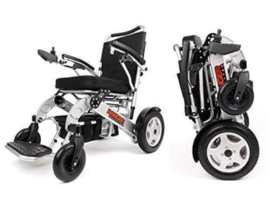 Porto Mobility Ranger Quattro XL 600W Motor Heavy Duty Ultra Exclusive Lightweight Foldable Electric Wheelchair, Weatherproof, Stronger, Longer Range Super Horse Power Dual Motorized All Terrain
