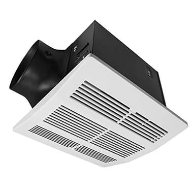 BV Bathroom Exhaust Fan 200CFM - 2.0 Sones, 6" Duct Collar, Rooms Up to 200 Sq. Ft.| Ventilation Fan, Stainless Steel - Ultra-Quiet & HVI 2100