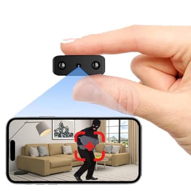 Mini Spy Camera Wireless Hidden, WiFi Home Security Cam HD1080P Small Surveillance Camera Nanny Cams,Remote Viewing,Clear Night Vision, Motion Detection