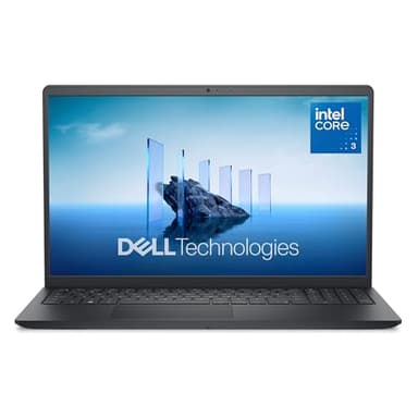 Dell 15 Laptop DC15250-15.6-inch FHD 120Hz Display, Intel Core 3 Processor 100U, 8GB DDR4 RAM, 512GB SSD, Intel UHD Graphics, Windows 11 Home, Onsite Service - Carbon Black
