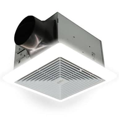 BV LED Bathroom Exhaust Fan With Light 110CFM - 1.2 Sones, Ultra Quiet, 800lm | Bathroom Vent Fan 3000K/4000K/5000K, Covers up to 110 sq. ft. | 4 Inch Duct Collar, Easy Install & Replace