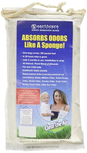 Earth Care Odor Removing Bag Stinky Smells Pet odor etc (1 Pack)
