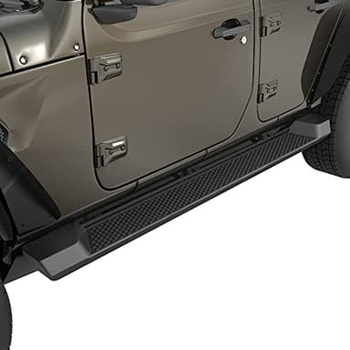 AUTOSAVER88 6 inches OE Style Running Boards, Nerf Bars, Side Steps Compatible for 2018-2026 Jeep Wrangler JL 4-Door Black (Excl JK Model)