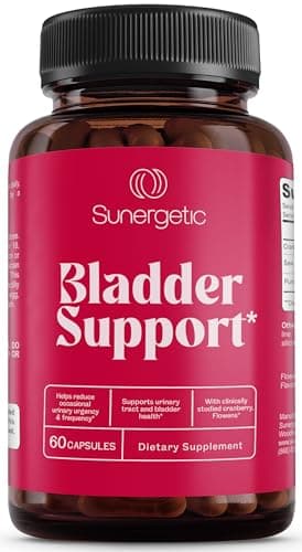 Premium Bladder Support Supplement – Bladder Control Supplement for Occasional Urinary Urgency, Frequency & Leakage – With Clinically Studied Cranberry, Pumpkin & Saw Palmetto - 60 Capsules