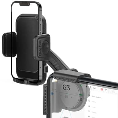 Lipulist Universal Car Phone Holder for Tesla - Adjustable Mount for Model 3/Y/Cybertruck, Fits All Phones