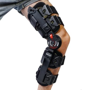KD ROM Knee Brace: Hinged Post-Op Knee Brace for Arthritis, ACL, MCL, and PCL Injury – Optimal Support for Rehabilitation