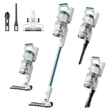 Eureka RapidClean Pro NEC280TL Cordless Stick Vacuum Cleaner – Lightweight 5.3 lbs, 40-Min Runtime, LED Headlights, 3 Power Modes, Ideal for Pet Hair, Hard Floors & Carpets