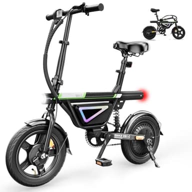 AYOLNY Electric Bike for Adults/Teens, 14" Foldable Commuter Ebike & 26" Electric Mountain Bike, 750W/1000W/1500W Peak Motor Electric Bicycle for Commuting, 15/30/40 Miles Range 36V Battery
