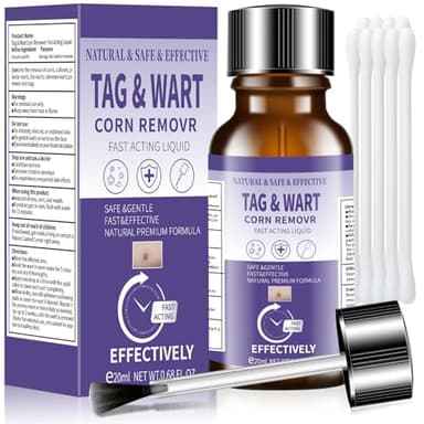 ANTIXYL 1Pcs Liquid Skin Tag Remover Kit, Wart Corn Remover, Fast-Acting Wart Remover Freeze Off,8% Salicylic Acid Wart Removal for PlantarWart, CommonWart, FlatWart, Callus (0.68 Fl Oz (Pack of 1