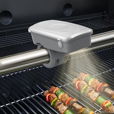 Rechargeable Grill Lights for Outdoor Grill for Weber Genesis Spirit Summit Handle Accessories BBQ Lights 360°Flexible Rotation, 2 Lamp Beads Higher Brightness, Type-C Charging