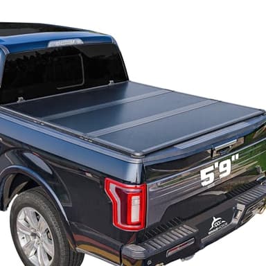 Hard Folding Truck Bed Tonneau Cover Compatiable with Chevy Silverado & GMC Sierra 1500(2007-2026) 5.8 FT Short Box(NO CarbonPro Bed), Tri Fold Style