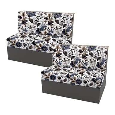 KRFOONN RV Dinette Cushion Covers Stretch Camper Cushions Slipcover Replacement Couch Cushion Slipcovers Washable Loveseat Slipcovers for Travel Trailer Couch (2 Backrest Cover & 2 Bench Cover, 17)