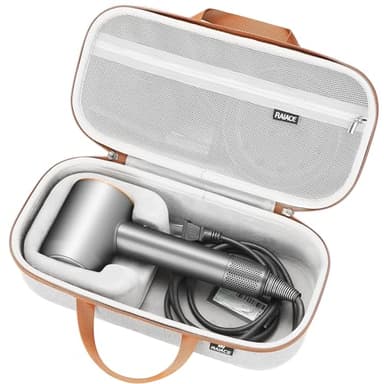 RAIACE Hard Storage Case Compatible with dyson Hair Dryer, Travel Carrying Bag. (for sale is case only). - Gray(Gray Lining)