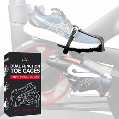 Dual Function Toe Cages for Peloton Bike - Convert Peloton Pedals to Two Sided Toe Cages - Ride with Sneakers or Peloton Shoes - Accessory for Peloton Bike - Fits All Peloton Bikes