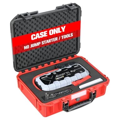 Case for NOCO Boost X GBX155 GB150 - Waterproof Hard Protective Box for 4250A/3000A UltraSafe Jump Starter | Carrying Storage Case for 12V Battery Booster Pack Power Bank, Car Charger & Accessories