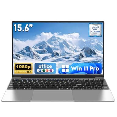 NAIKLULU Laptop Computer, Windows 11 Pro Lap Top, 15.6 Inch Laptop PC 2026, 16GB RAM 512GB SSD, M3-6Y30 Processor, FHD Display 1920 * 1080P, WIFI5, BT4.2, 5000mAh Battery, for School Business Student