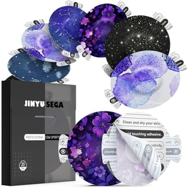 Sensor Covers for Libre 3 Waterproof - 20pcs Adhesive Patches for Libre 3,with Easy-Peel Tab Pre-Cut Backing,CGM Sensor Tape for 10-14 Days SereneGlow