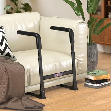 Support Way Couch Stand Assist for Elderly, Adjustable Chair Assist for Elderly Sit to Stand, Heavy-Duty Senior Lifting Devices & Standing Aids for Seniors, 400lbs Capacity, Black