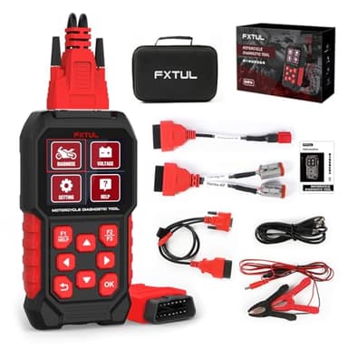 Motorcycle Diagnostic Tool,Motorcycle Scan Tool,Motorcycle Code Reader,M4 Motorcycle Diagnostic Measurement Tool with AFV Reset,Idle Speed Adjustment,ABS Service Procedure,Compatible for Harley-4P/6P