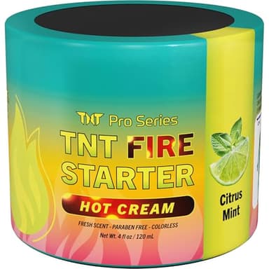 TNT Firestarter Workout Enhancer Sweat Gel: Hot Cream for Tummy Belly Firming, Sweet Scent - Thigh & Arm Hot Sweat Cream: Exercise Thermogenic Cream for Men & Women, Skin Tightening Heat Lotion