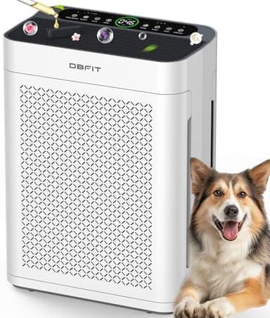 Air Purifiers for Home Large Room up to 3000sq.ft, DBFIT HEPA Double-Sided Air Purifier with Washable Filter, PM 2.5 Display Air Quality Sensor, Air Cleaner for Bedroom, Dorm Room, Pets, Office, AP300