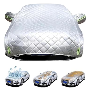 Hail Protector Car Cover for Mercedes-Benz GLA 250/GLA 250 4MATIC (2014-2025), Outdoor Waterproof Anti-Hail Half Car Covers with Cotton Lining, Thickened Hail Blanket Scratchproof Sun-Resistant