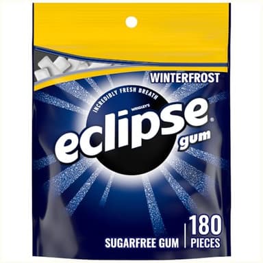 ECLIPSE Winterfrost Chewing Gum Sugar Free, Chewing Gum Bulk Pack, 8.8-Ounce (180 Piece Bag)