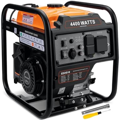 Oxseryn 4400-Watts Inverter Generator, Open Frame Generator Gas Powered, Emergency Home Backup, RV Ready 30A Outlet, EPA Compliment