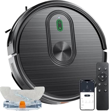 Robot Vacuum and Mop Combo, 2 in 1 Vacuuming & Mopping Robot with Schedule, App/Bluetooth/Voice, 3200Pa Max Suction, Self-Charging Robot Vacuum Cleaner, Slim, Ideal for Pet Hair, Hard Floor, Carpet