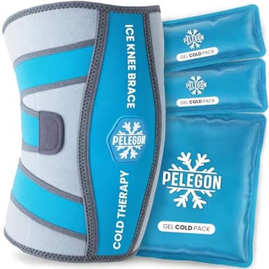 Knee Ice Pack Wrap (1 Pack) - Adjustable Ice Pack for Knees Surgery, Replacement, Arthritis Pain, ACL, Sports Injuries, Post Surgery, for Long Duration - 1 Pack